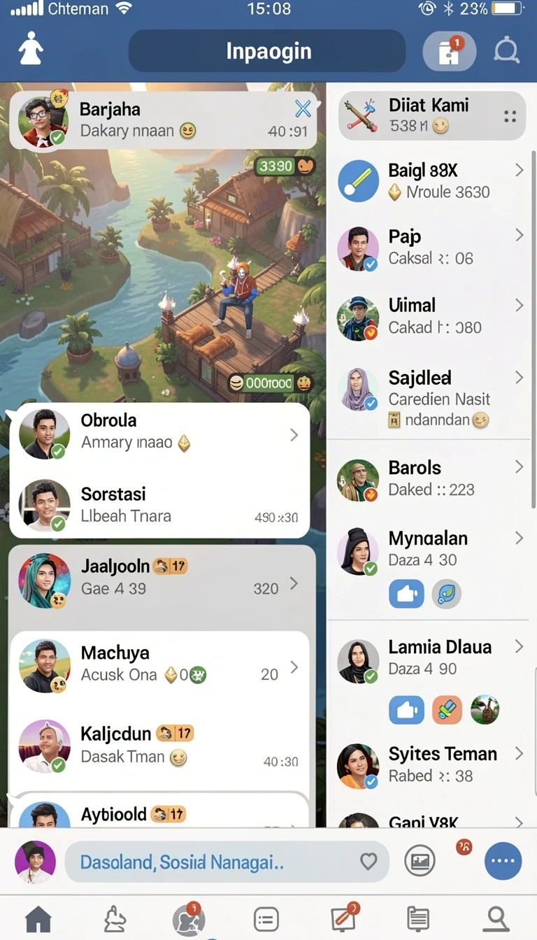 Tampilan utama aplikasi batik77 App APK Terbaru yang intuitif dan efisien.